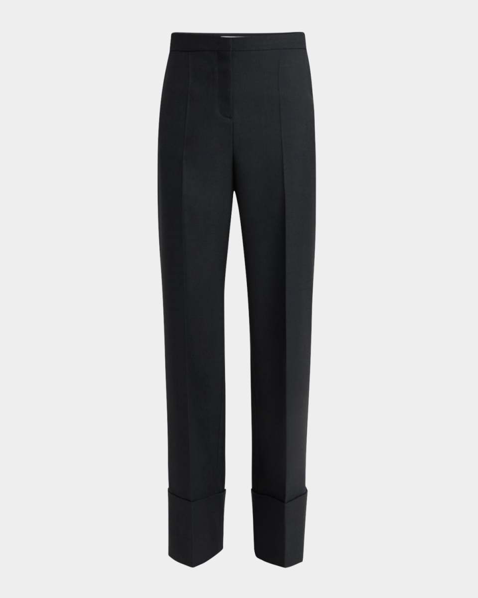 Cuffed Wool Trousers